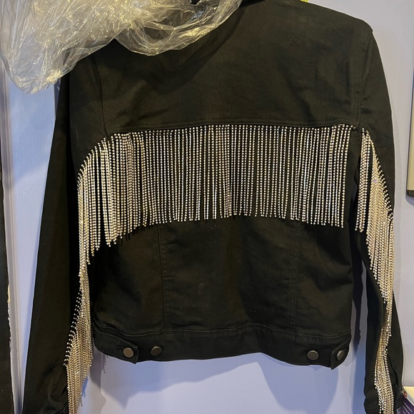 Western Denim Fringe Jacket - Picture 2 of 3